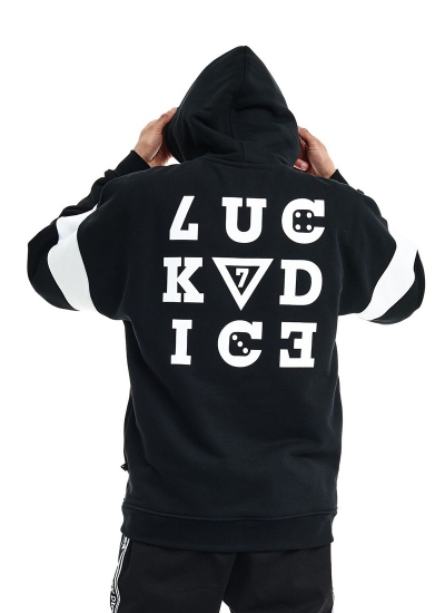 Lucky Dice  Nine Letters Hoodie Blk