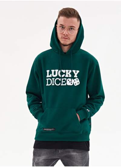 Lucky Dice  Classic Logo Hoodie Grn