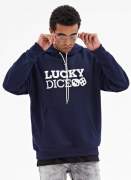 Lucky Dice  Logo One Hoodie granat
