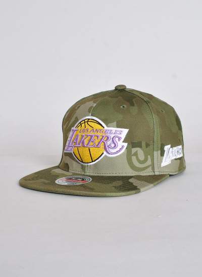 Mitchell & Ness  Camo Fitted Lakers