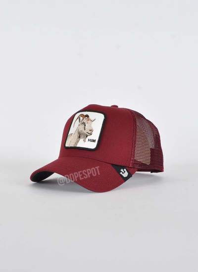 Goorin Bros Himothy Goat Trucker burgund