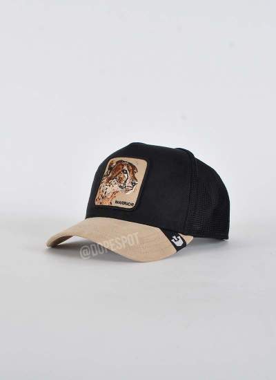 Goorin Bros Suede Cheetah Trucker
